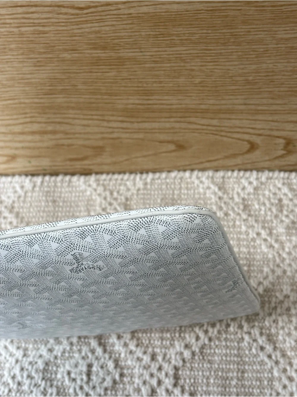 Goyard senat leather clutch